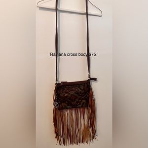 Cross body western with fringe